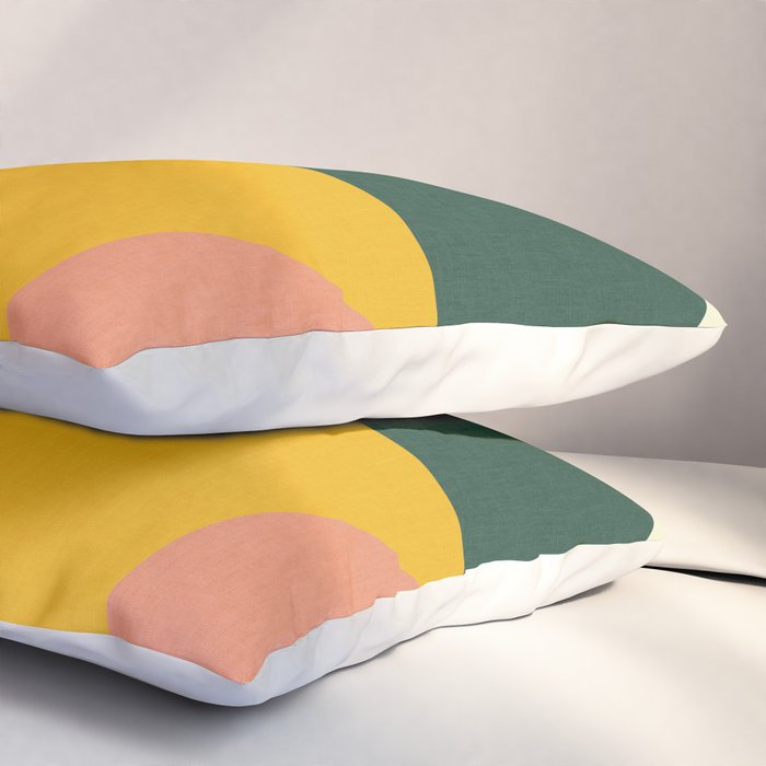 Geometric Abstract Mid Century Modern 3 Pillow Sham Gallery Image 3