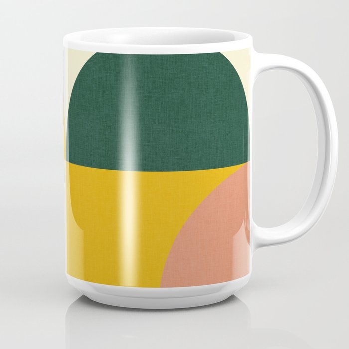 Geometric Abstract Mid Century Modern 3 Coffee Mug Gallery Image 2