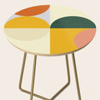 Geometric Abstract Mid Century Modern 3 Side Table Gallery Image 2