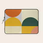 Geometric Abstract Mid Century Modern 3 Laptop Sleeve Gallery Image 1