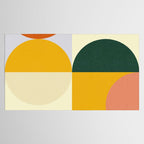 Geometric Abstract Mid Century Modern 3 Tablecloth Gallery Image 2