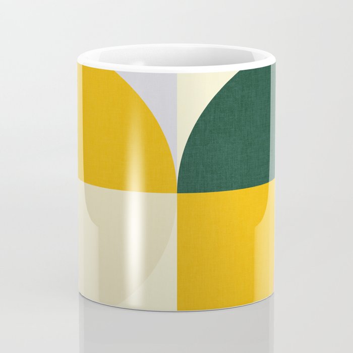 Geometric Abstract Mid Century Modern 3 Coffee Mug Gallery Image 4
