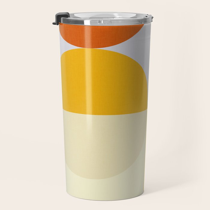 Geometric Abstract Mid Century Modern 3 Travel Mug Gallery Image 3