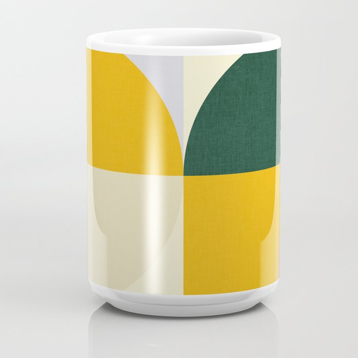 Geometric Abstract Mid Century Modern 3 Coffee Mug Gallery Image 4