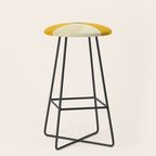 Geometric Abstract Mid Century Modern 3 Stool Gallery Image 1