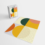 Geometric Abstract Mid Century Modern 3 Jigsaw Puzzle Gallery Image 2
