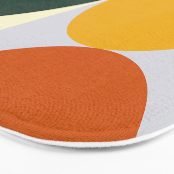 Geometric Abstract Mid Century Modern 3 Bath Mat Gallery Image 3