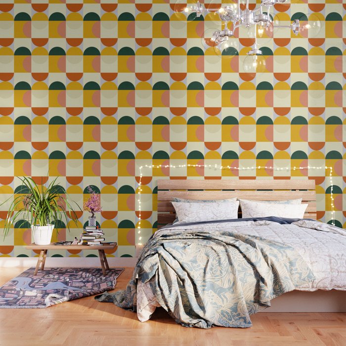 Geometric Abstract Mid Century Modern 3 Wallpaper Gallery Image 3
