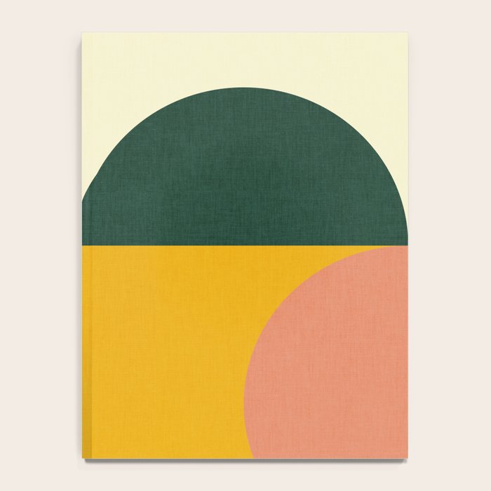 Geometric Abstract Mid Century Modern 3 Notebook Gallery Image 4