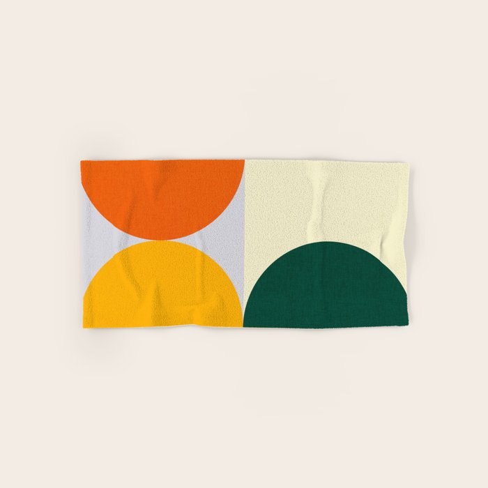 Geometric Abstract Mid Century Modern 3 Bath Towel Gallery Image 1