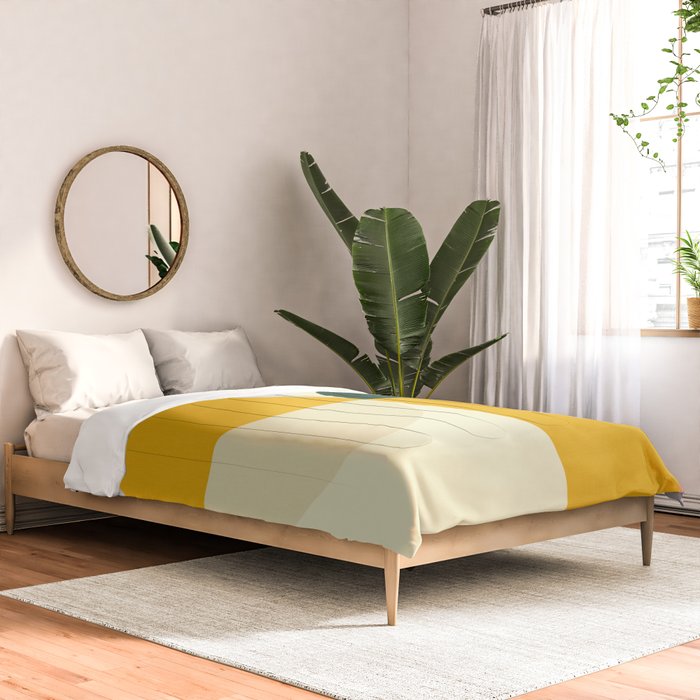 Geometric Abstract Mid Century Modern 3 Comforter Gallery Image 2