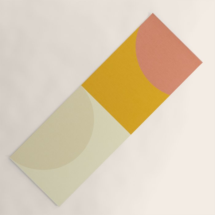 Geometric Abstract Mid Century Modern 3 Yoga Mat Gallery Image 1