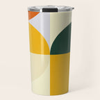 Geometric Abstract Mid Century Modern 3 Travel Mug Gallery Image 1