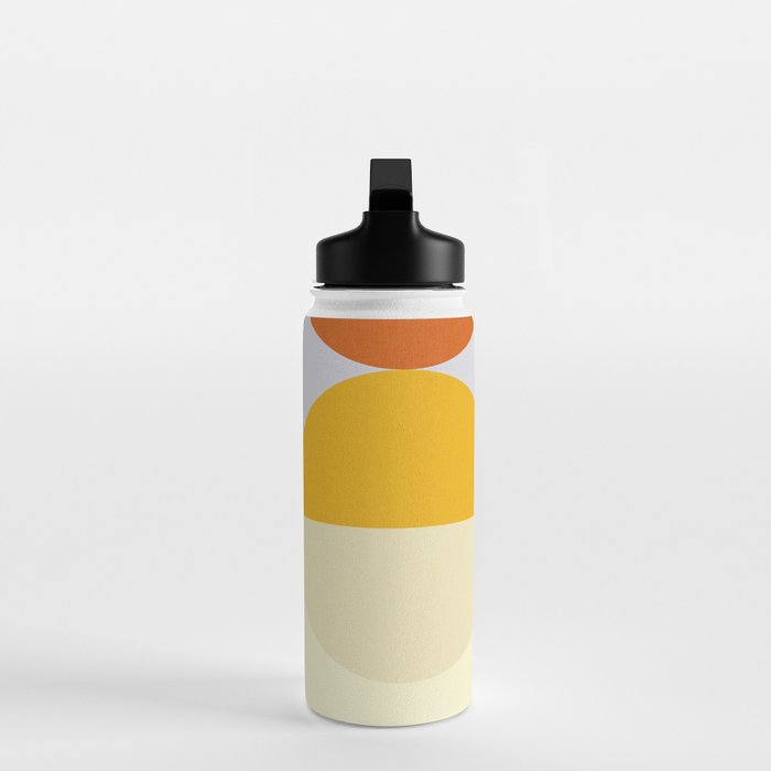 Geometric Abstract Mid Century Modern 3 Water Bottle Gallery Image 3