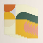 Geometric Abstract Mid Century Modern 3 Wrapping Paper Gallery Image 3