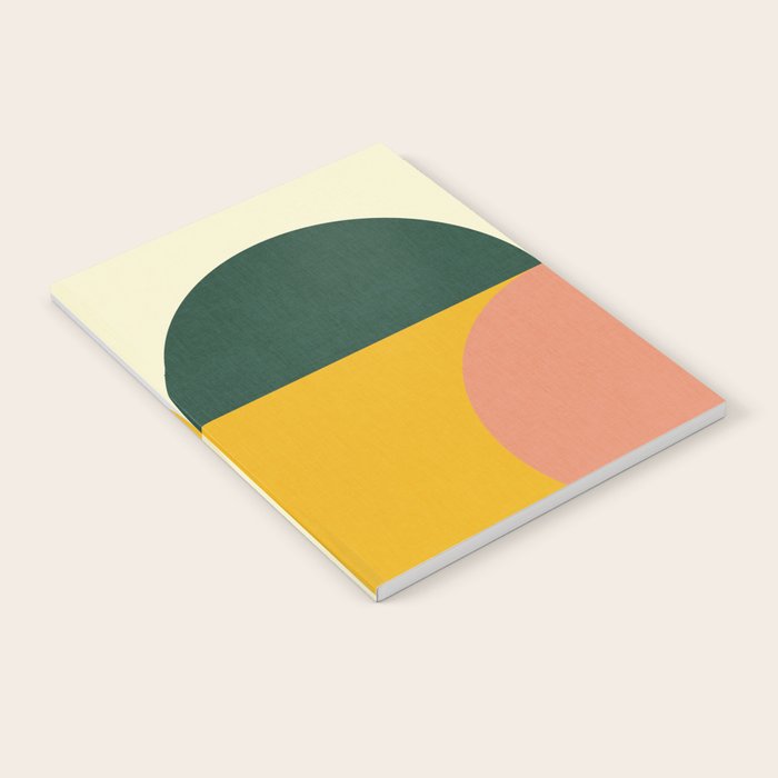 Geometric Abstract Mid Century Modern 3 Notebook Gallery Image 2