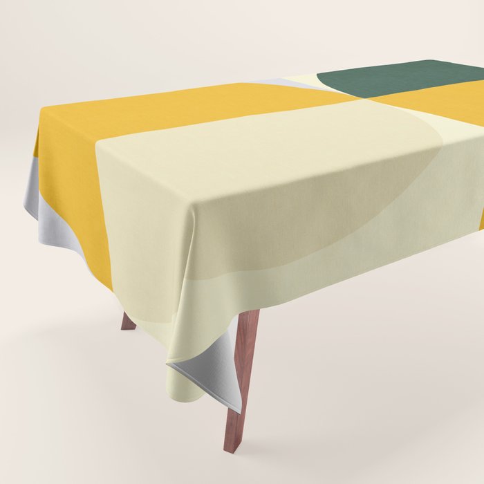 Geometric Abstract Mid Century Modern 3 Tablecloth Gallery Image 1