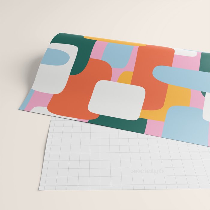 Abstract geometric shape art pattern Wrapping Paper Gallery Image 2