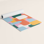 Abstract geometric shape art pattern Yoga Mat Gallery Image 2