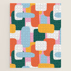 Abstract geometric shape art pattern Jigsaw Puzzle Gallery Image 1