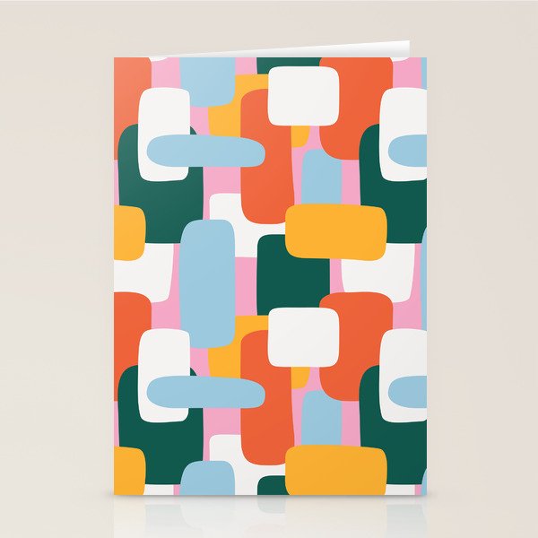 Abstract geometric shape art pattern Stationery Card Gallery Image 2