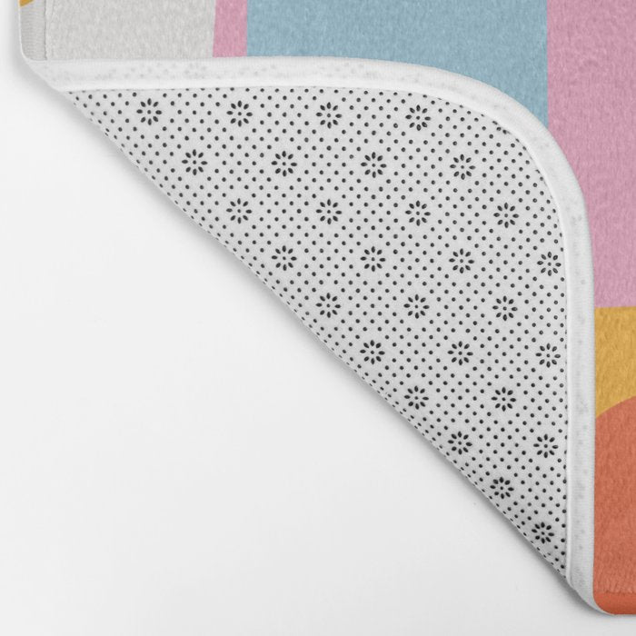 Abstract geometric shape art pattern Bath Mat Gallery Image 2