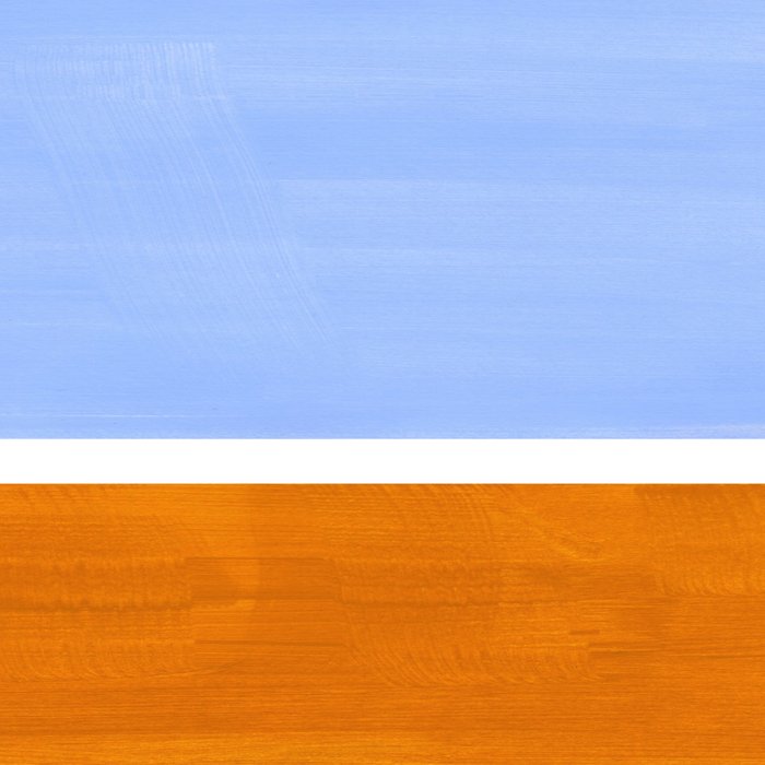 Pastel Royal Blue Yellow ochre Mid Century Modern Abstract Minimalist Rothko Color Field Squares Coffee Mug Gallery Image 2