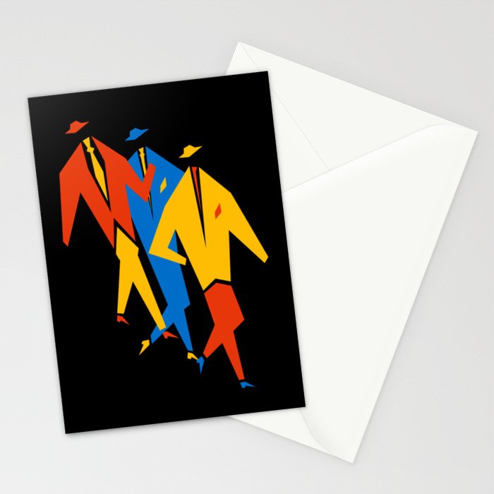 Men | Bauhaus IV: Night Black Edition Stationery Card Gallery Image 2