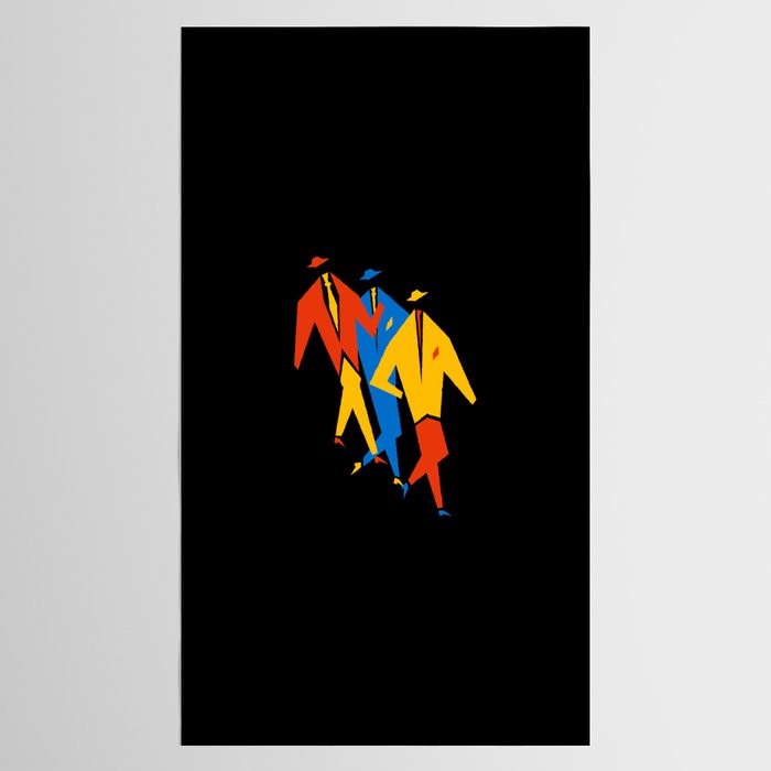 Men | Bauhaus IV: Night Black Edition Tablecloth Gallery Image 2