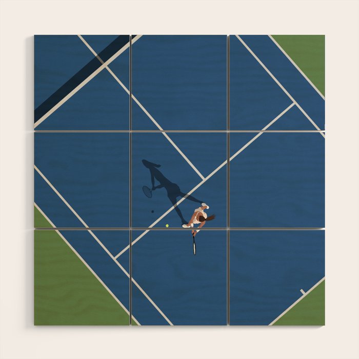 US Tennis Open Wood Wall Art Gallery Image 1