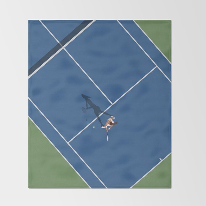 US Tennis Open Throw Blanket Gallery Image 2