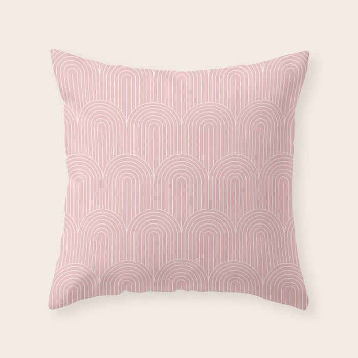 Art Deco Arch Pattern XXV Throw Pillow Gallery Image 6
