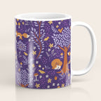 Foxes Playing in a Purple Forest Coffee Mug Gallery Image 1