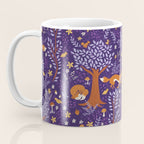 Foxes Playing in a Purple Forest Coffee Mug Gallery Image 3