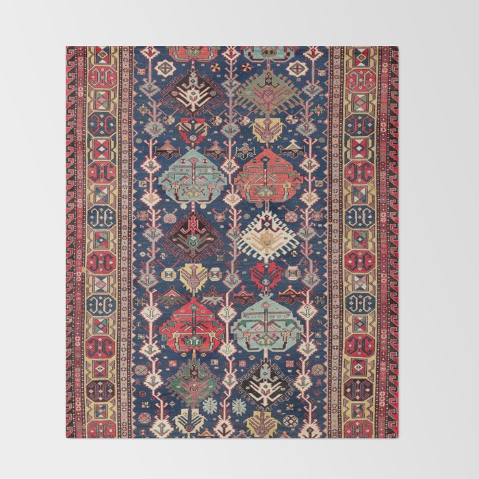 Kuba Sumakh East Caucasus Flatweave Print Throw Blanket Gallery Image 2