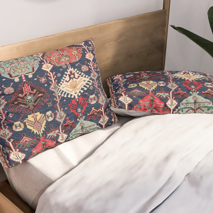 Kuba Sumakh East Caucasus Flatweave Print Pillow Sham Gallery Image 2