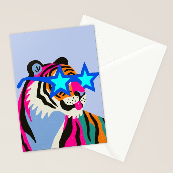Star tiger Stationery Card Gallery Image 2