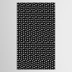 Star Pattern White On Black Tablecloth Gallery Image 2