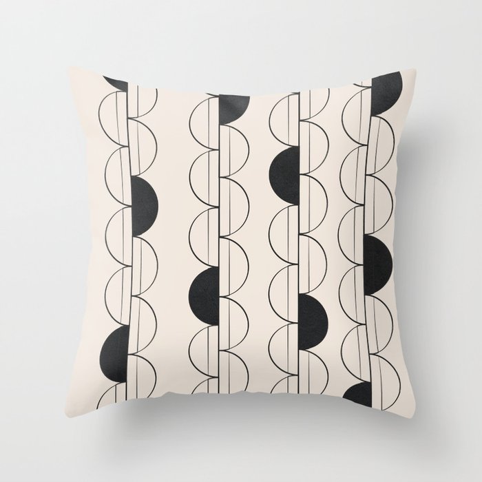 Lines in Motion 5 Throw Pillow Gallery Image 1