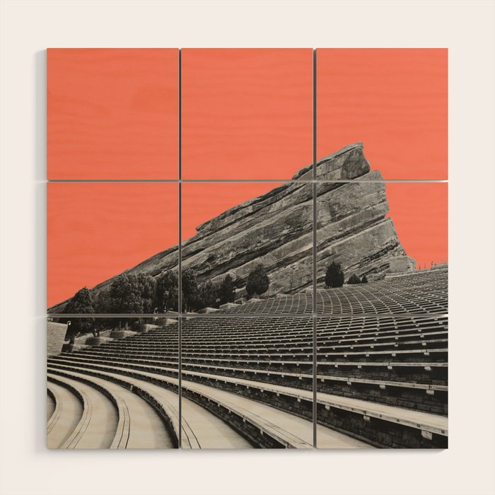 Red Rocks Amphitheater  Wood Wall Art