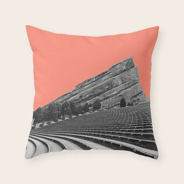 Red Rocks Amphitheater  Throw Pillow Gallery Image 6