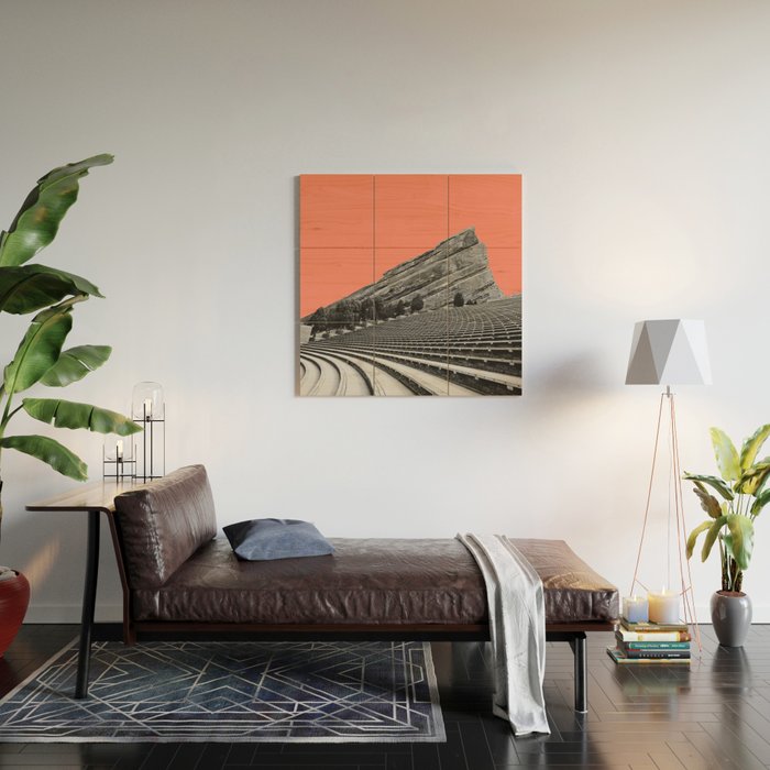 Red Rocks Amphitheater  Wood Wall Art Gallery Image 2