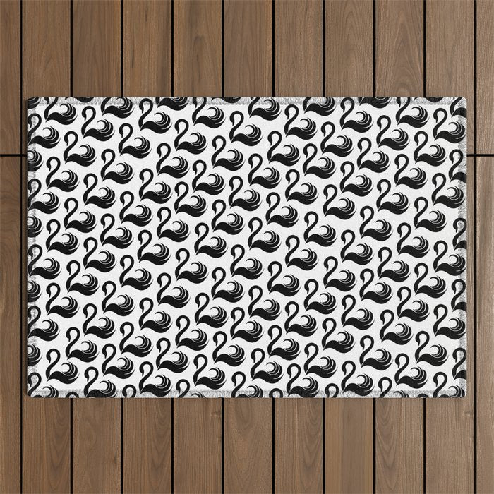 The Sign of the Swan Outdoor Rug Gallery Image 1