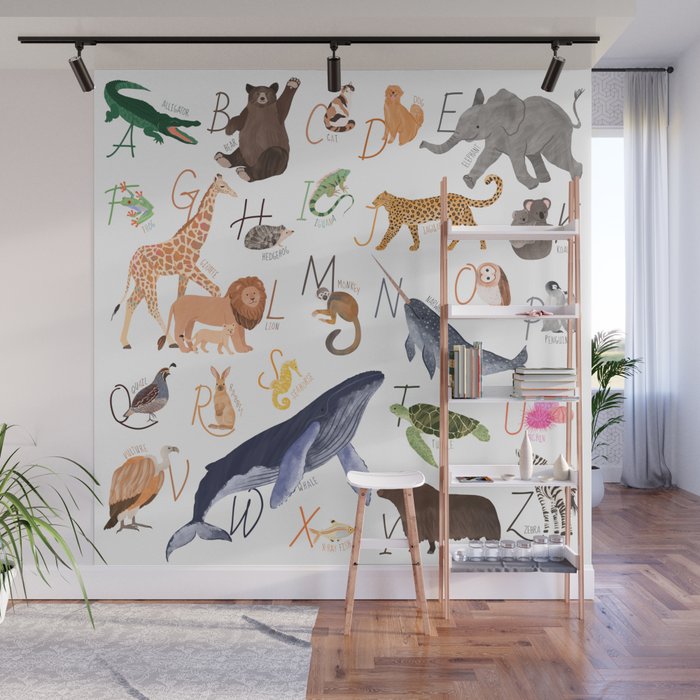 Animal Alphabet Wall Mural Gallery Image 1