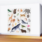 Animal Alphabet Wall Mural Gallery Image 2