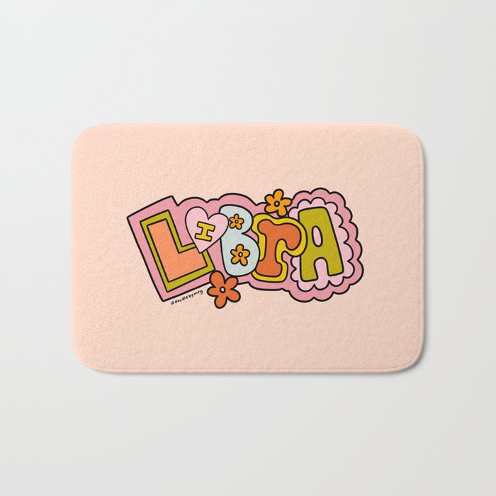 Libra Doodle Letters Bath Mat Gallery Image 1