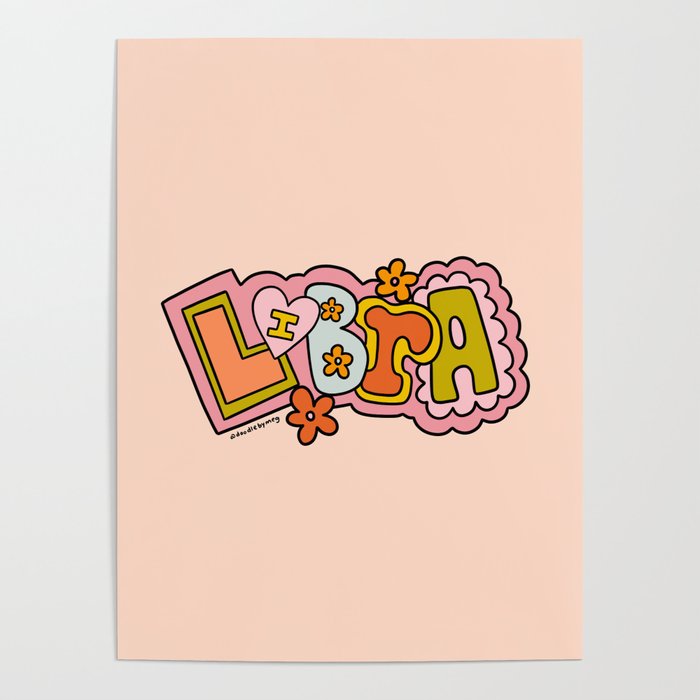 Libra Doodle Letters Poster Gallery Image 4