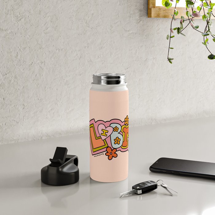 Libra Doodle Letters Water Bottle Gallery Image 4