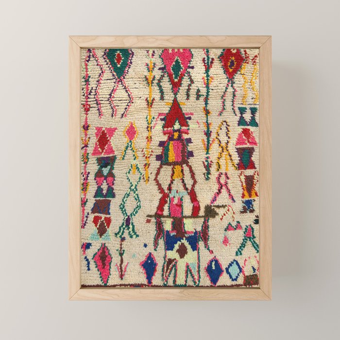 Moroccan Carpet Artwork Mini Art Print Gallery Image 1