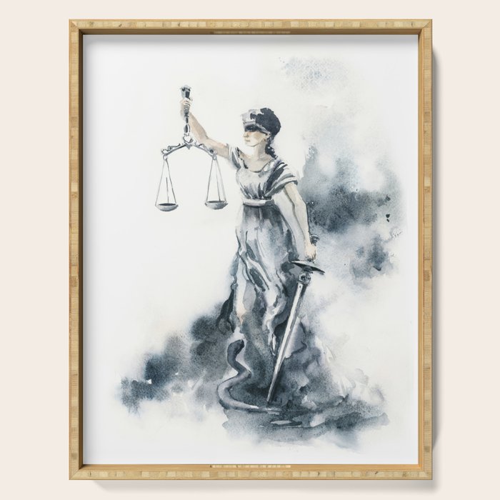 Lady Justice Serving Tray Gallery Image 1